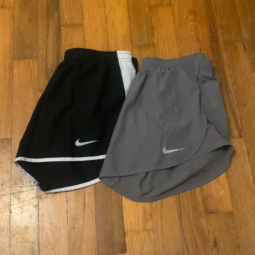 TWO pairs, NIKE dri-fit athletic shorts, size SMALL